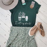 I Wet My Plants V Neck Unisex Tee - Aaria Tees Aaria Tees