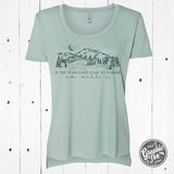 If The Stars Were Made To Worship Ladies Cut Hi-low Scoop Neck Tee - Aaria Tees Aaria Tees