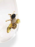Jeweled Bee Stemless Wine Glasses Aaria Tees