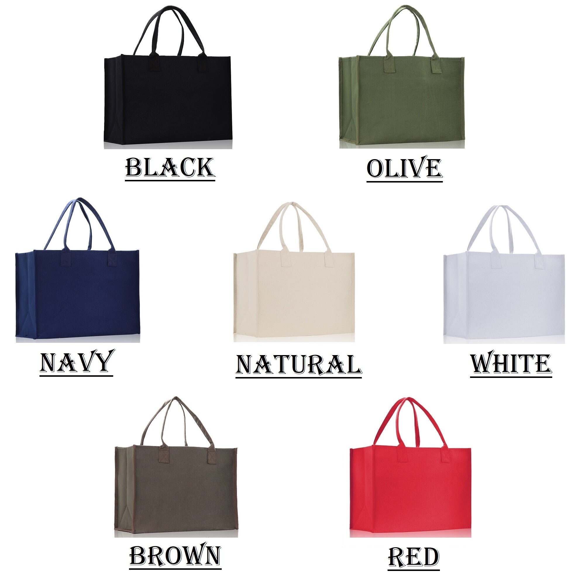 The Mrs. Est. 2022 Large Print Tote Bag 100% Cotton Canvas Bridal Party Tote Bachelorette Bag Bridal Chic Tote Bags Wedding Totes - Aaria Tees Aaria Tees