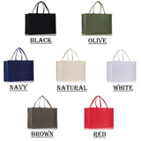 Maid of The Honor Large Print Tote Bag 100% Cotton Canvas Bridal Party Tote Bachelorette Bag Bridal Chic Tote Bags Wedding Totes - Aaria Tees Aaria Tees