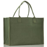 Customized Embroidered Name Tote Bag 100% Cotton Canvas and a Chic Personalized Tote Bag, Beach Bag, Market Bag, Bridesmaid Bag - Olive - Aaria Tees Aaria Tees