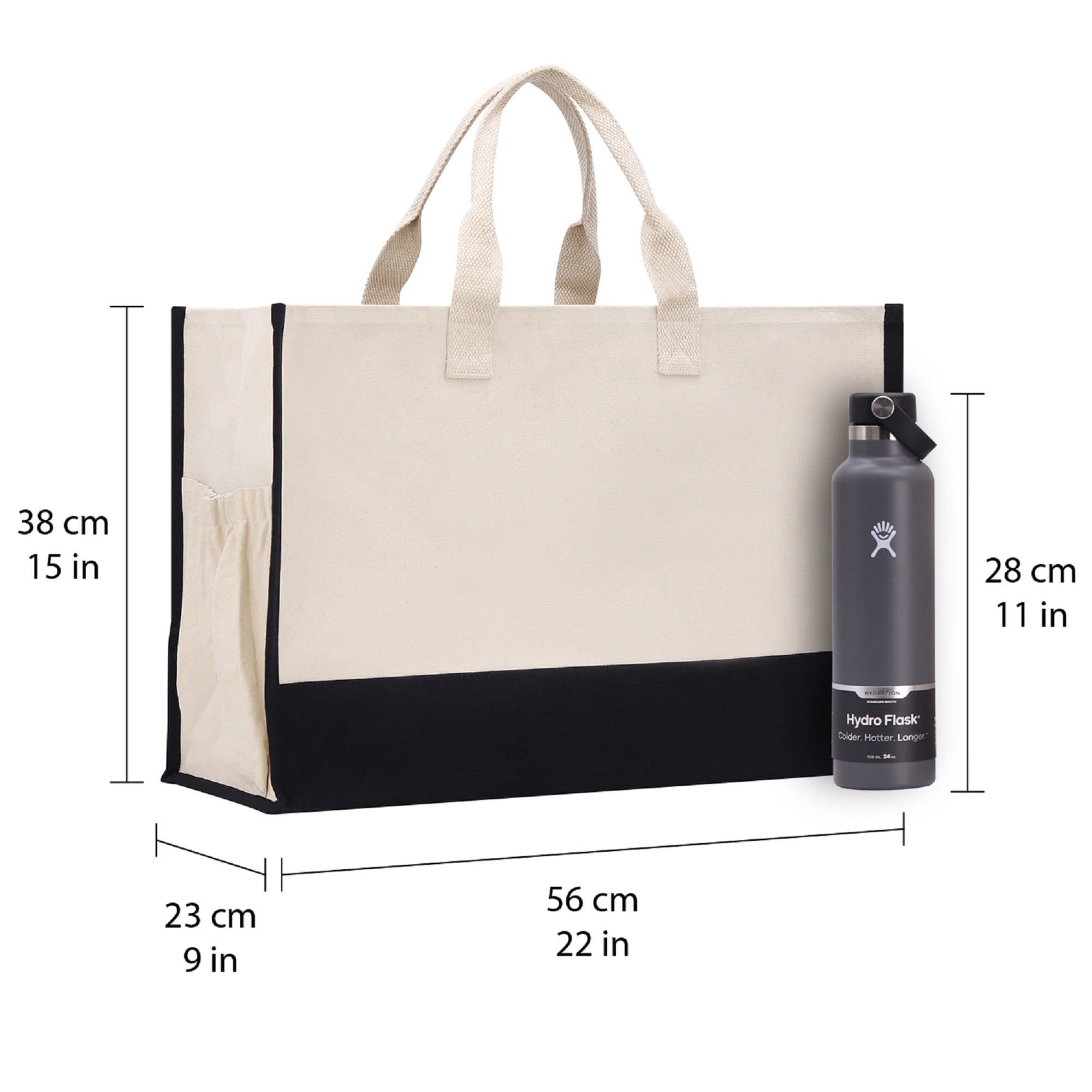 Escape Beach Tote Bag XL - Oversized Chic Tote Bag with Zipper and Inner Pocket -Gift for Her -Vacation Tote Bag -Weekender Bag -Travel Tote - Aaria Tees Aaria Tees