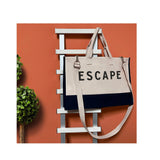 Escape Beach Tote Bag XL - Oversized Chic Tote Bag with Zipper and Inner Pocket -Gift for Her -Vacation Tote Bag -Weekender Bag -Travel Tote - Aaria Tees Aaria Tees