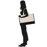Honeymoon Vibes Beach Tote Bag XL - Oversized Chic Tote Bag with Zipper and Inner Pocket -Honeymooners Honeymoon Gifts Bridal Gift Newlyweds - Aaria Tees Aaria Tees