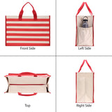 Salty Vibes Cabana Tote Bag XL - Oversized Chic Tote Bag with Zipper and Inner Pocket - Beach Bag for Women - Weekender Beach Tote - Aaria Tees Aaria Tees