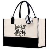 Teacher Stuff Tote Bag Teacher Bag Teacher Gift Teacher Retirement Gift Best Teacher Gifts Teacher Appreciation Gift Teacher Strong Tote Bag - Aaria Tees Aaria Tees