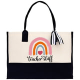 Teacher Stuff Tote Bag Teacher Bag Teacher Gift Teacher Retirement Gift Best Teacher Gifts Teacher Appreciation Gift Teacher Strong Tote Bag - Aaria Tees Aaria Tees