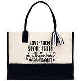 Grandma Tote Bag Grandma's Getaway Bag Grandma Nana Bag Grandma Gift Bag Shopping Bag Mothers Day Gift Live Love Spoil Bag Grandma Beach Bag - Aaria Tees Aaria Tees