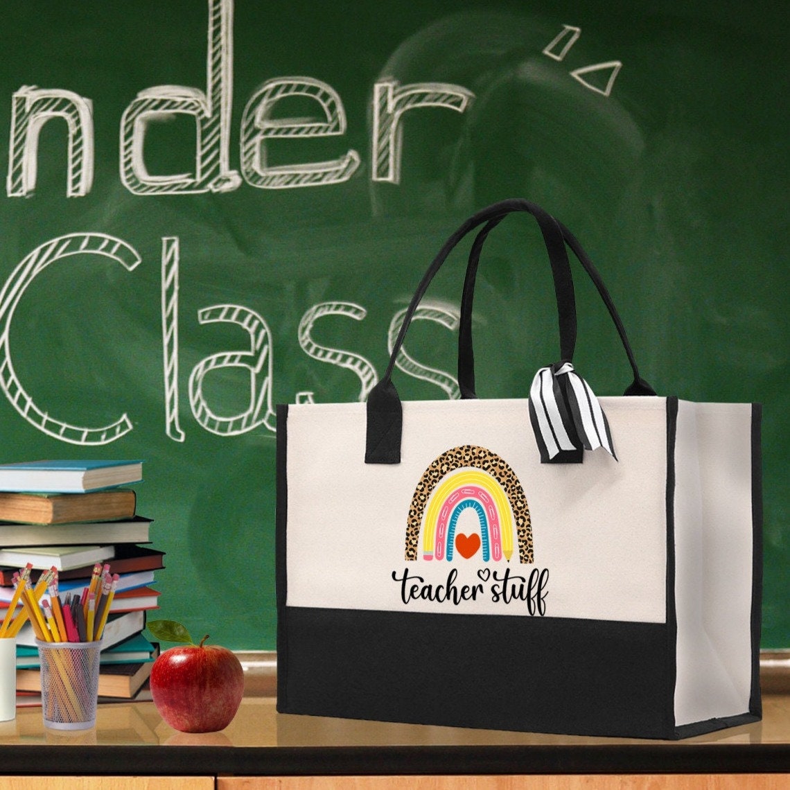 Teacher Stuff Tote Bag Teacher Bag Teacher Gift Teacher Retirement Gift Best Teacher Gifts Teacher Appreciation Gift Teacher Strong Tote Bag - Aaria Tees Aaria Tees