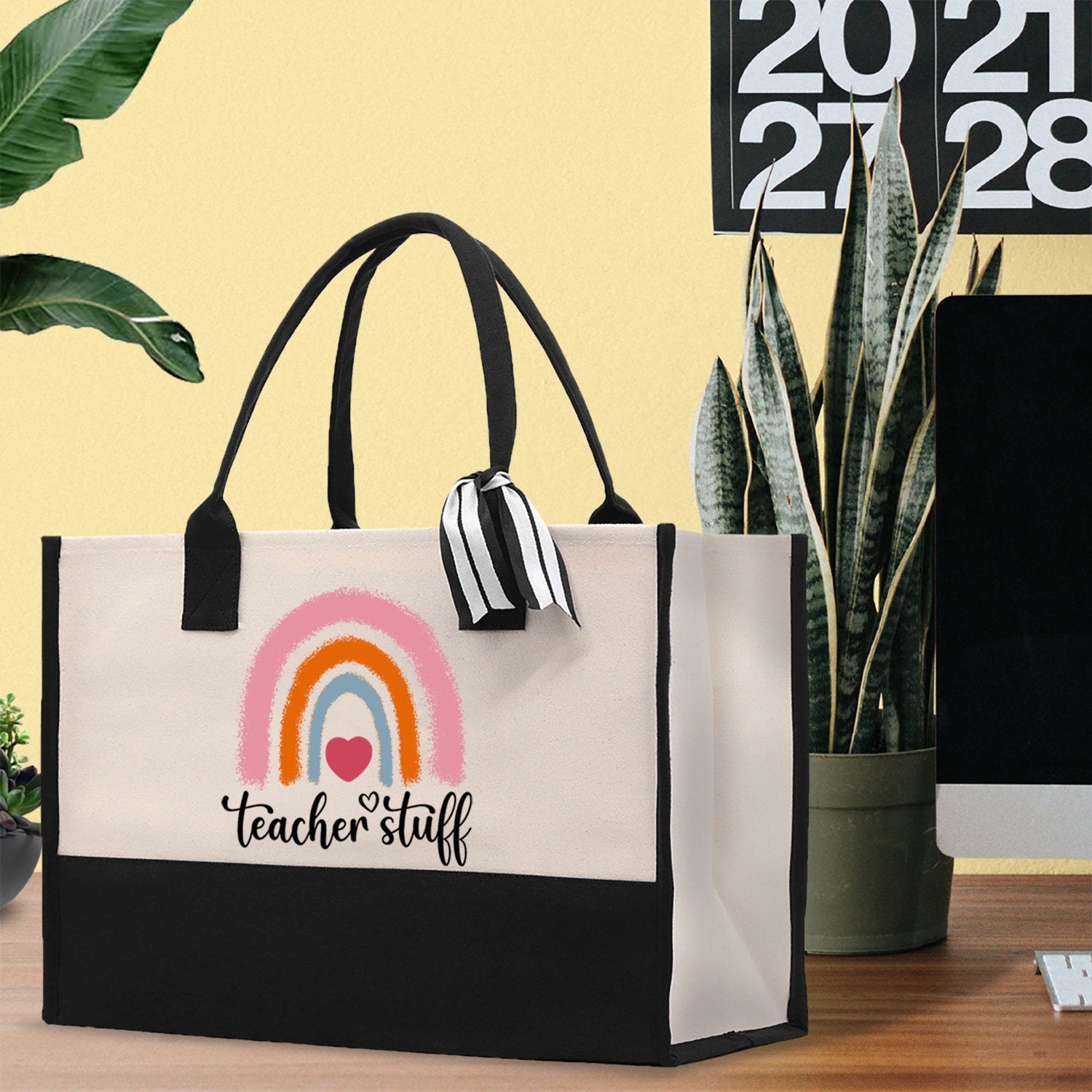 Teacher Stuff Tote Bag Teacher Bag Teacher Gift Teacher Retirement Gift Best Teacher Gifts Teacher Appreciation Gift Teacher Strong Tote Bag - Aaria Tees Aaria Tees