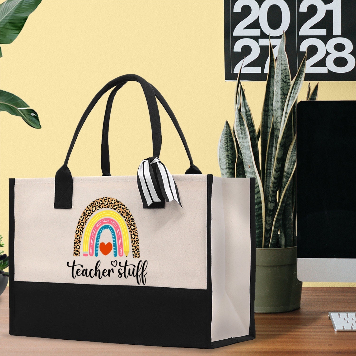 Teacher Stuff Tote Bag Teacher Bag Teacher Gift Teacher Retirement Gift Best Teacher Gifts Teacher Appreciation Gift Teacher Strong Tote Bag - Aaria Tees Aaria Tees