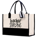Teacher Stuff Tote Bag Teacher Bag Teacher Gift Teacher Retirement Gift Best Teacher Gifts Teacher Appreciation Gift Teacher Strong Tote Bag - Aaria Tees Aaria Tees