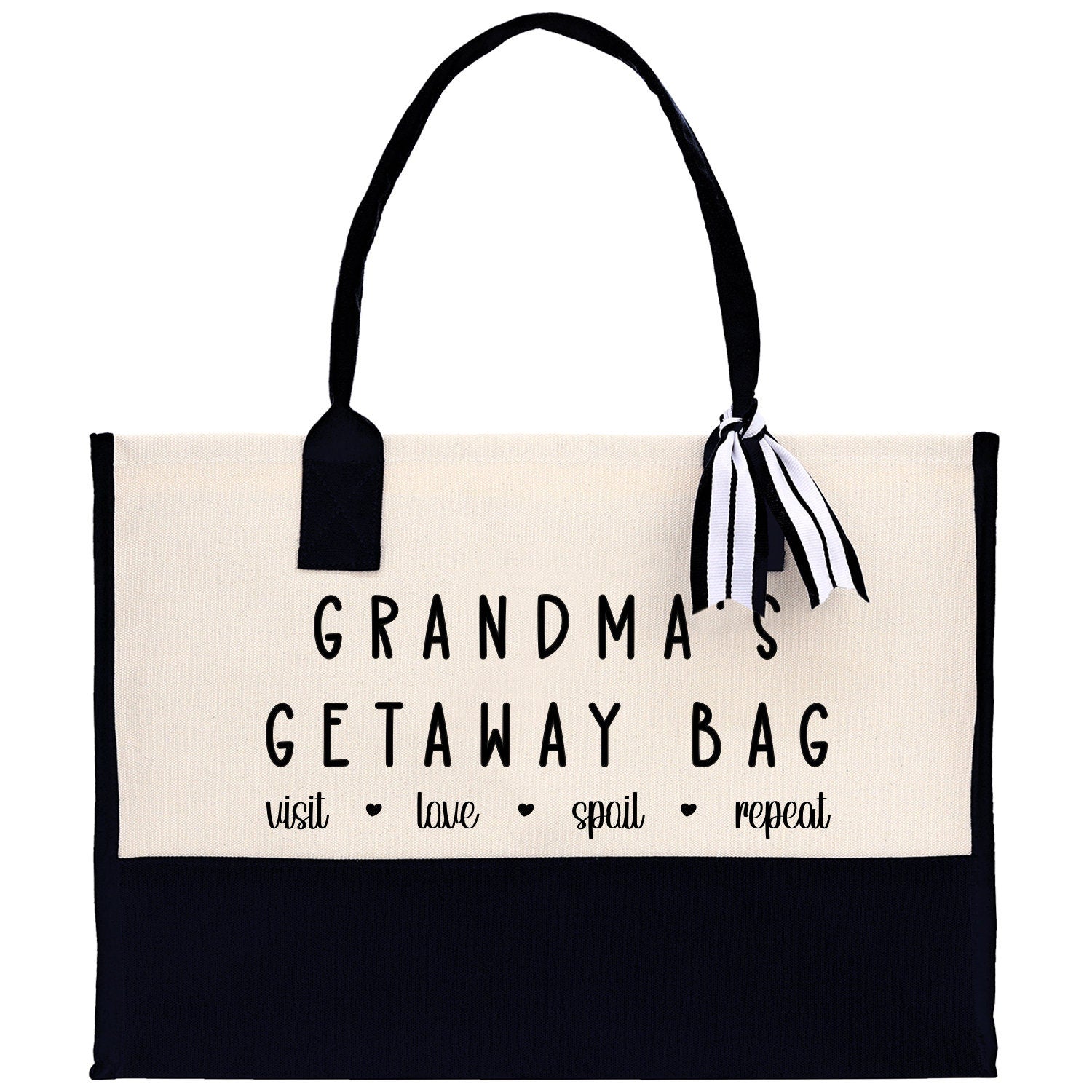 Grandma Tote Bag Grandma's Getaway Bag Grandma Nana Bag Grandma Gift Bag Shopping Bag Mothers Day Gift Live Love Spoil Bag Grandma Beach Bag - Aaria Tees Aaria Tees