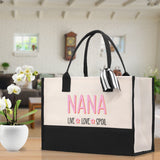 Grandma Tote Bag Grandma's Getaway Bag Grandma Nana Bag Grandma Gift Bag Shopping Bag Mothers Day Gift Live Love Spoil Bag Grandma Beach Bag - Aaria Tees Aaria Tees