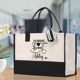 Nurse Personalized Tote Bag Nurse Gift Registered Nurse Tote RN Tote RN Gift Future Nurse Gift Nursing Student Gift Nurse Graduation Gift - Aaria Tees Aaria Tees