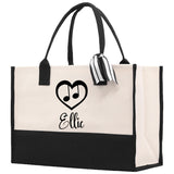 Dance Teacher Name Personalized Gift Tote Bag Ballet Teacher Bag Gymnastic Teacher Bag Dance Student Bag for Teacher Custom Dancer Gift Bag - Aaria Tees Aaria Tees