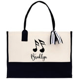 Dance Teacher Name Personalized Gift Tote Bag Ballet Teacher Bag Gymnastic Teacher Bag Dance Student Bag for Teacher Custom Dancer Gift Bag - Aaria Tees Aaria Tees
