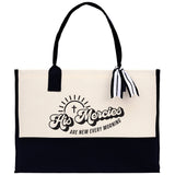 His Mercies Are New Every Morning Religious Tote Bag for Women Bible Verse Canvas Tote Bag Religious Gifts Bible Verse Gift Church Tote Bag - Aaria Tees Aaria Tees