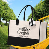 Gather Together Matthew 18:20 Religious Tote Bag for Women Bible Verse Canvas Tote Bag Religious Gifts Bible Verse Gift Church Tote Bag - Aaria Tees Aaria Tees