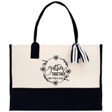 Gather Together Matthew 18:20 Religious Tote Bag for Women Bible Verse Canvas Tote Bag Religious Gifts Bible Verse Gift Church Tote Bag - Aaria Tees Aaria Tees