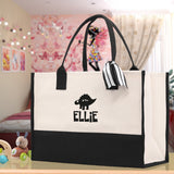 Personalized Kids Name Tote Bag Dinosaur Tote Kindergarten Tote Beach Bag for Boys Custom Kids Summer Bag Kids School Bag Rabbit Unicorn Cat - Aaria Tees Aaria Tees
