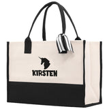 Diaper bag Personalized Kids Name Tote Bag Dinosaur Tote Kindergarten Tote Beach Bag for Boys Custom Kids Summer Bag  Rabbit Unicorn Cat - Aaria Tees Aaria Tees