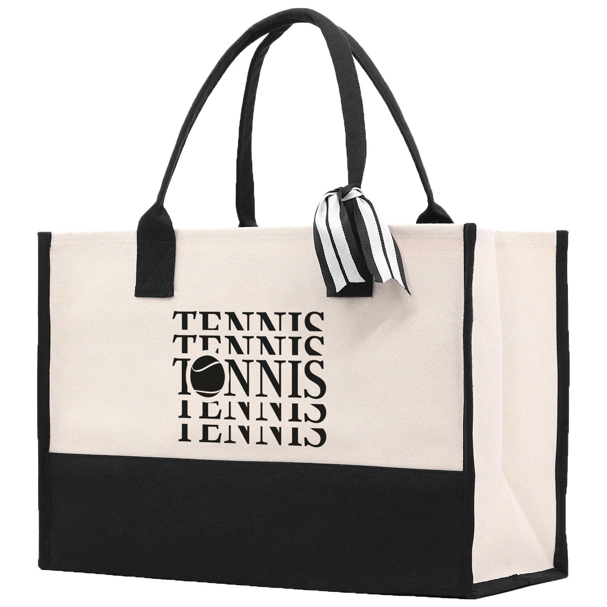 Tennis Tote Bag Custom Tennis Tote Bag Tennis Sport Gift for Her Personalized Tennis Bag Tennis Love Bag Tennis Coach Gift Canvas Tote Bag - Aaria Tees Aaria Tees