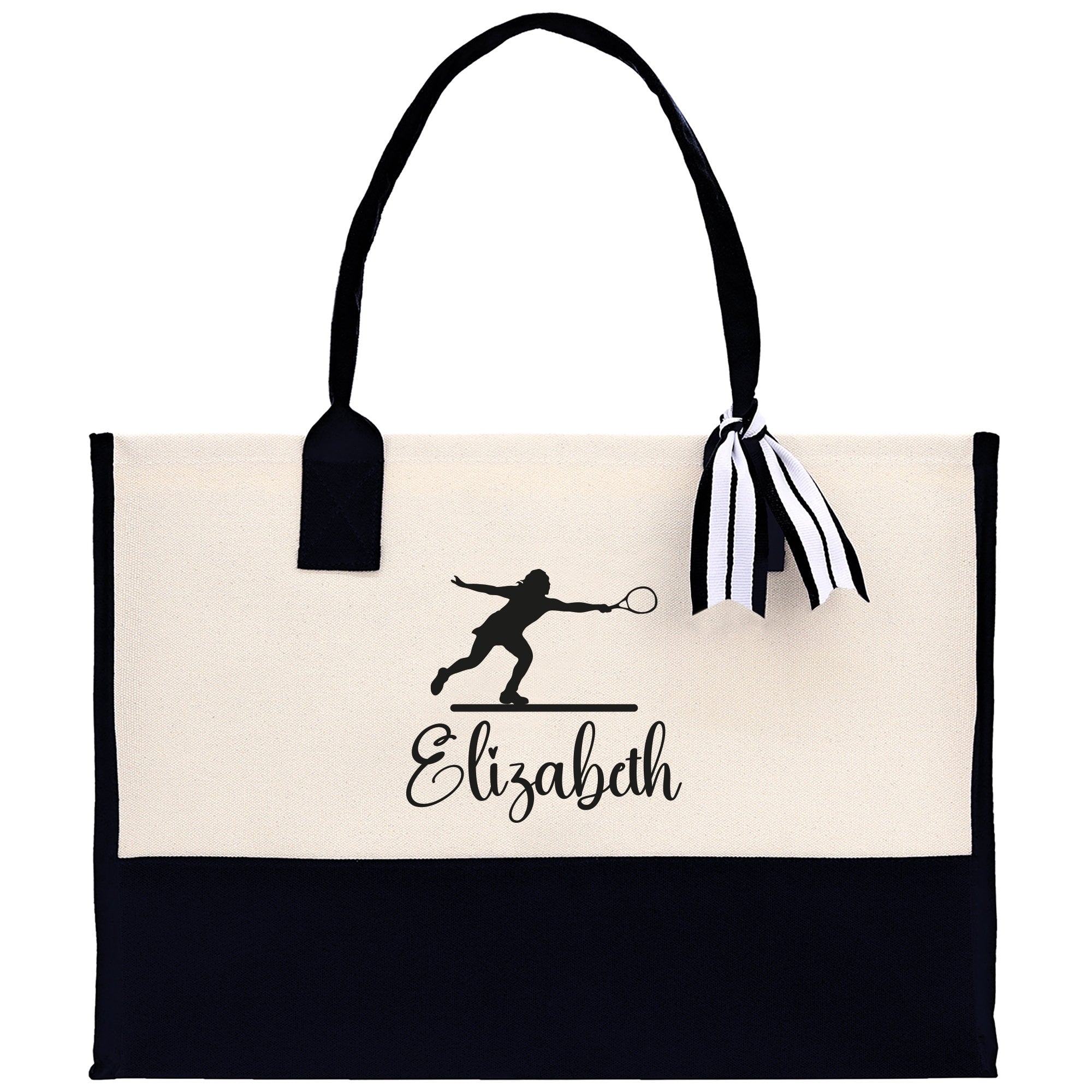 Tennis Tote Bag Custom Tennis Tote Bag Tennis Sport Gift for Her Personalized Tennis Bag Tennis Love Bag Tennis Coach Gift Canvas Tote Bag - Aaria Tees Aaria Tees