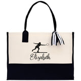 Tennis Tote Bag Custom Tennis Tote Bag Tennis Sport Gift for Her Personalized Tennis Bag Tennis Love Bag Tennis Coach Gift Canvas Tote Bag - Aaria Tees Aaria Tees