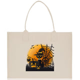 Halloween Trick or Treat Tote Bag Halloween Tote Bag for Kids Halloween Gift Halloween Candy Bag Halloween Doodles Cute Canvas Tote Bag - Aaria Tees Aaria Tees
