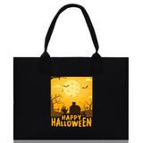 Halloween Trick or Treat Tote Bag Halloween Tote Bag for Kids Halloween Gift Halloween Candy Bag Halloween Doodles Cute Canvas Tote Bag - Aaria Tees Aaria Tees
