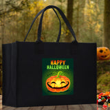 Halloween Trick or Treat Tote Bag Halloween Tote Bag for Kids Halloween Gift Halloween Candy Bag Halloween Doodles Cute Canvas Tote Bag - Aaria Tees Aaria Tees