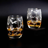 Halloween Bat Whiskey Glasses Aaria Tees