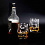 Halloween Bat Whiskey Glasses Aaria Tees