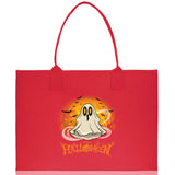 Halloween Trick or Treat Tote Bag Halloween Tote Bag for Kids Halloween Gift Halloween Candy Bag Halloween Doodles Cute Canvas Tote Bag - Aaria Tees Aaria Tees