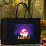 Halloween Trick or Treat Tote Bag Halloween Tote Bag for Kids Halloween Gift Halloween Candy Bag Halloween Doodles Cute Canvas Tote Bag - Aaria Tees Aaria Tees