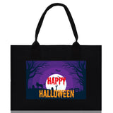 Halloween Trick or Treat Tote Bag Halloween Tote Bag for Kids Halloween Gift Halloween Candy Bag Halloween Doodles Cute Canvas Tote Bag - Aaria Tees Aaria Tees