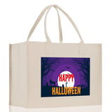 Halloween Trick or Treat Tote Bag Halloween Tote Bag for Kids Halloween Gift Halloween Candy Bag Halloween Doodles Cute Canvas Tote Bag - Aaria Tees Aaria Tees
