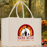 Halloween Trick or Treat Tote Bag Halloween Tote Bag for Kids Halloween Gift Halloween Candy Bag Halloween Doodles Cute Canvas Tote Bag - Aaria Tees Aaria Tees
