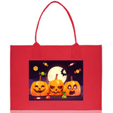 Halloween Trick or Treat Tote Bag Halloween Tote Bag for Kids Halloween Gift Halloween Candy Bag Halloween Doodles Cute Canvas Tote Bag - Aaria Tees Aaria Tees