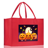 Halloween Trick or Treat Tote Bag Halloween Tote Bag for Kids Halloween Gift Halloween Candy Bag Halloween Doodles Cute Canvas Tote Bag - Aaria Tees Aaria Tees