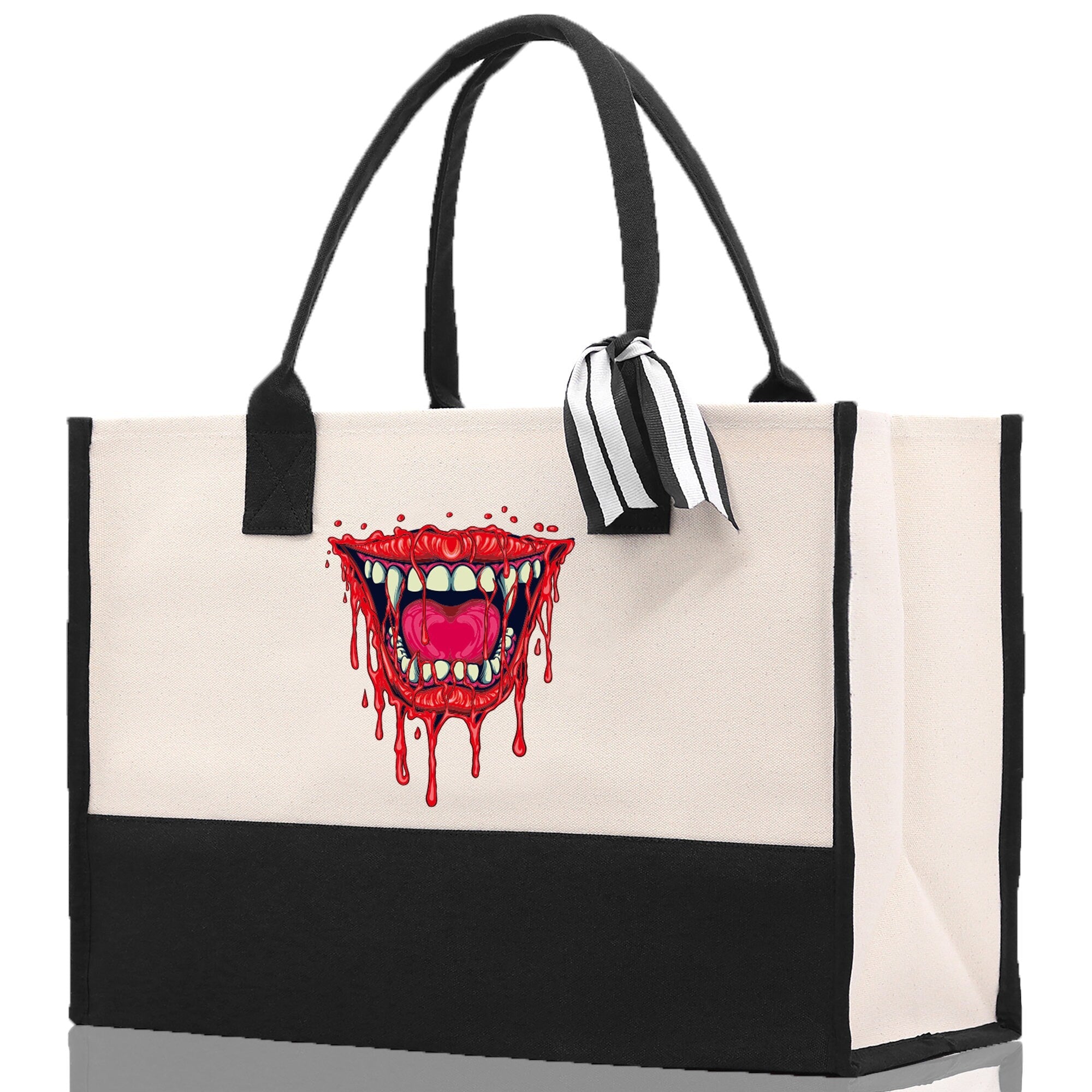 Halloween Trick or Treat Tote Bag Halloween Tote Bag for Kids Halloween Gift Halloween Candy Bag Halloween Doodles Cute Canvas Tote Bag - Aaria Tees Aaria Tees