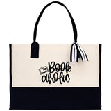Book aholic Tote Bag Bookworm Gift Book Quotes Party Gift Book Lover Tote Book Canvas Tote Bag Birthday Gift Library Bag Grocery Bag - Aaria Tees Aaria Tees