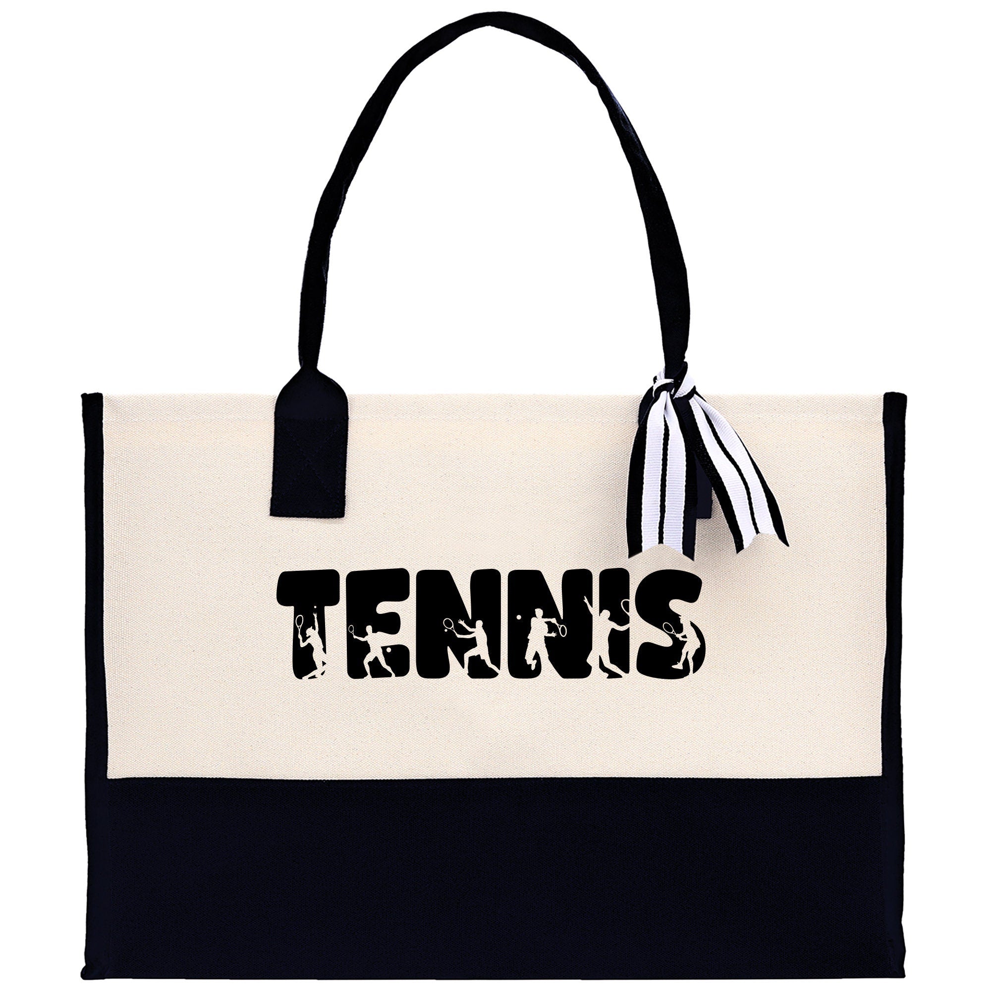 Tennis Tote Bag Custom Tennis Tote Bag Tennis Sport Gift for Her Personalized Tennis Bag Tennis Love Bag Tennis Coach Gift Canvas Tote Bag - Aaria Tees Aaria Tees