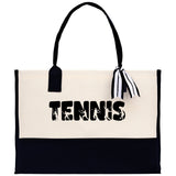 Tennis Tote Bag Custom Tennis Tote Bag Tennis Sport Gift for Her Personalized Tennis Bag Tennis Love Bag Tennis Coach Gift Canvas Tote Bag - Aaria Tees Aaria Tees