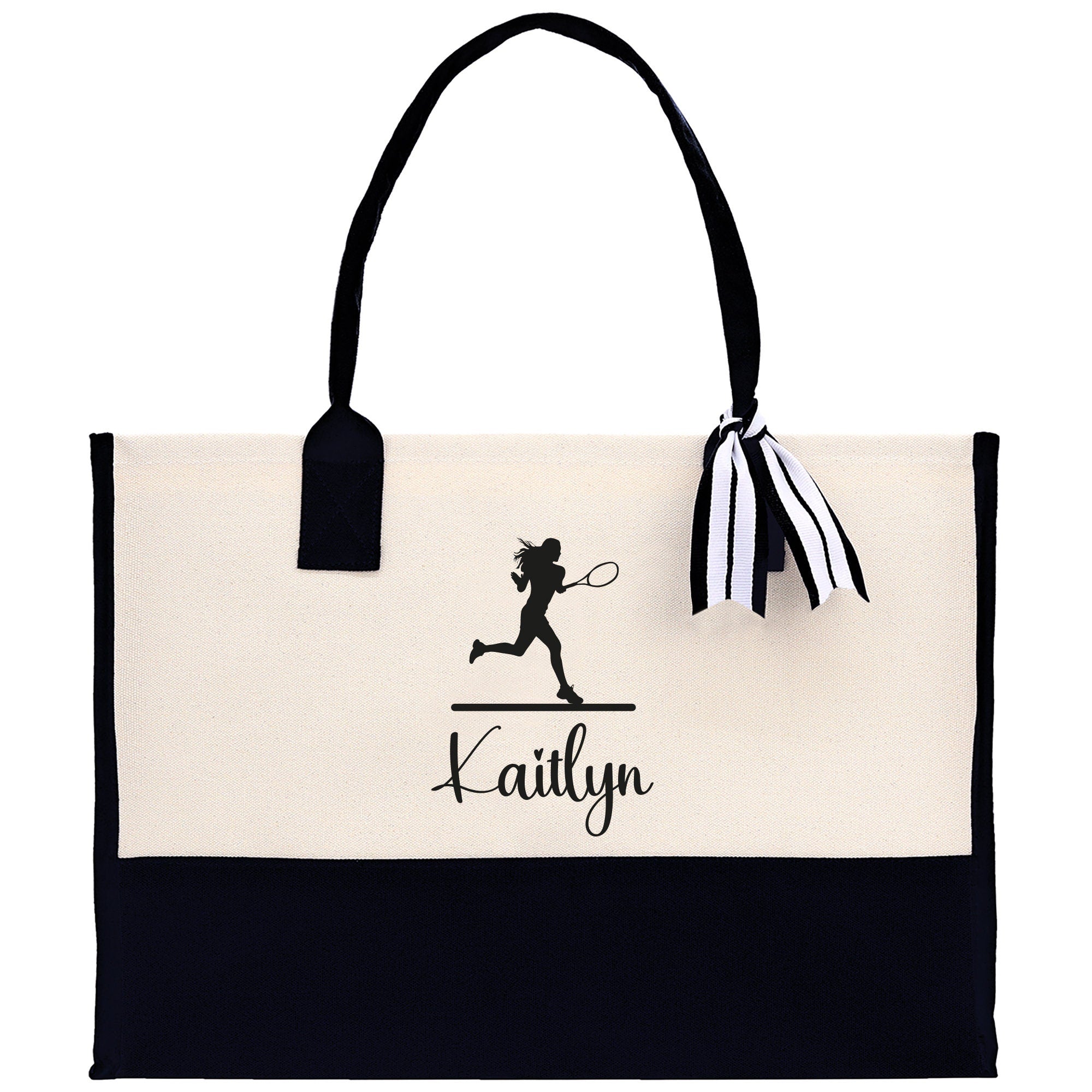 Tennis Tote Bag Custom Tennis Tote Bag Tennis Sport Gift for Her Personalized Tennis Bag Tennis Love Bag Tennis Coach Gift Canvas Tote Bag - Aaria Tees Aaria Tees