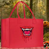 Halloween Trick or Treat Tote Bag Halloween Tote Bag for Kids Halloween Gift Halloween Candy Bag Halloween Doodles Cute Canvas Tote Bag - Aaria Tees Aaria Tees