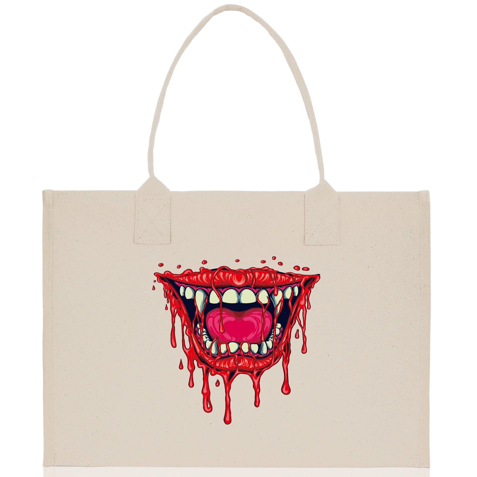 Halloween Trick or Treat Tote Bag Halloween Tote Bag for Kids Halloween Gift Halloween Candy Bag Halloween Doodles Cute Canvas Tote Bag - Aaria Tees Aaria Tees