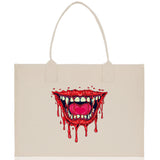 Halloween Trick or Treat Tote Bag Halloween Tote Bag for Kids Halloween Gift Halloween Candy Bag Halloween Doodles Cute Canvas Tote Bag - Aaria Tees Aaria Tees